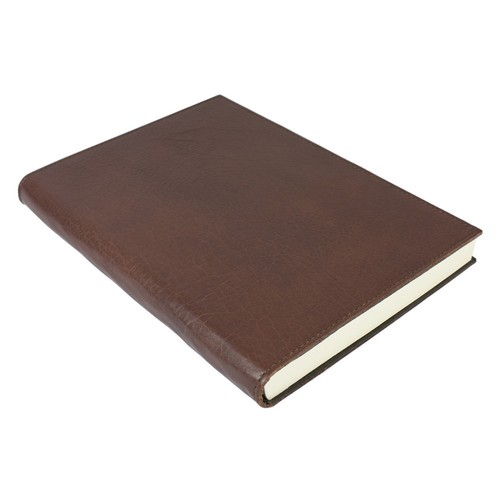 Large Papuro Firenze Leather Journal Chocolate
