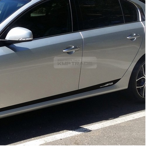 Side Line Door Protector Decal Sticker Chrome Logo For KIA 2010-2014 Sorento R