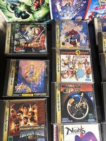Sega Saturn Japanese Game Lot Capcom SNK Street Fighter CIB W Manual US seller