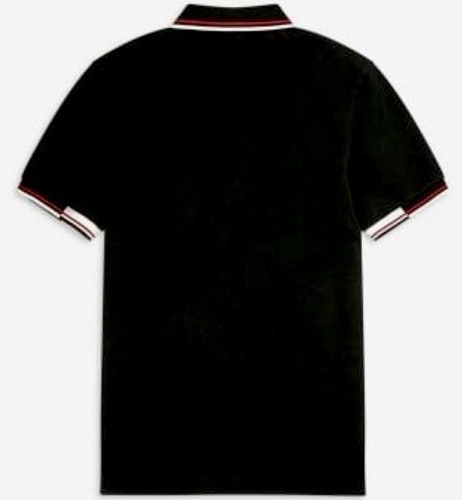 FRED PERRY ABSTRACT COLLAR POLO SHIRT Black SIZE XXL BNWT