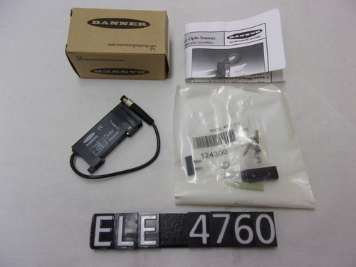 ELE4760 NEW OTHER Banner D12SP6FPQ Photoelectric Fiber Optic Sensor Lot of 2