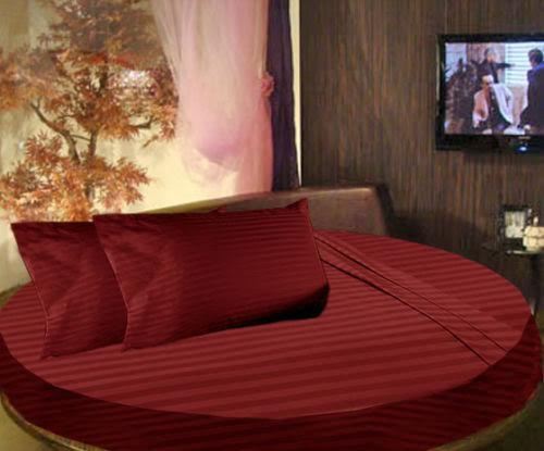 Round Bed Sheet Set 14 Inch Deep Pkt 1000 Count All Diameter /& Striped Colors