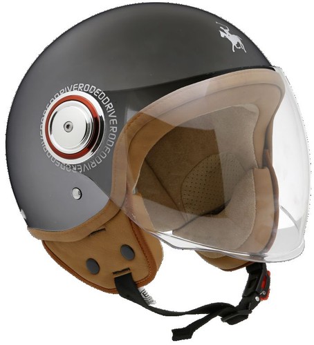 HELM DEMI-JET RODEO DRIVE RD108 CAFE RACER LUXUS SCRAMBLER ROLLER HELMET