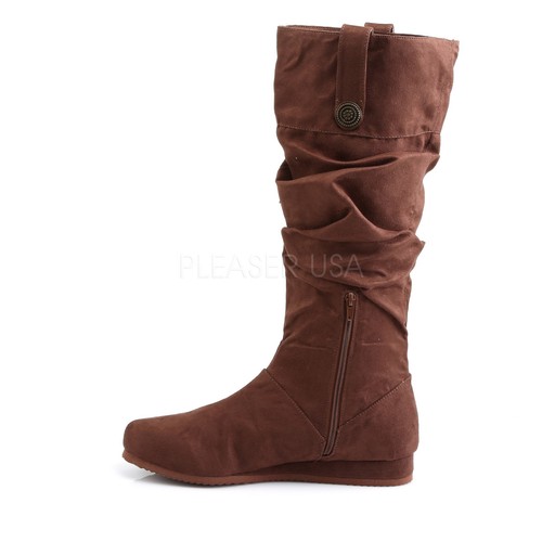 Funtasma Brown Microfiber Renaissance Faire Calf Boots Cosplay Costume Mens 8-14