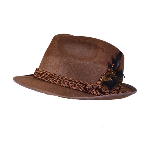 Da Uomo Marrone Oktoberfest Cappello Bavarese Tedesco Festival costume di scena