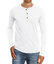 NITAGUT Mens Fashion Casual Front Placket Basic Long Sleeve Henley T-Shirts M,