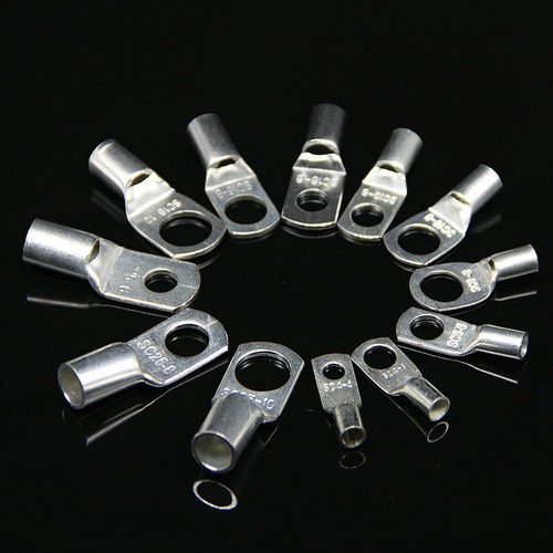 Heat Shrink Tubing 220PCS Copper Tube Terminals Battery Welding Cable Lug Ring