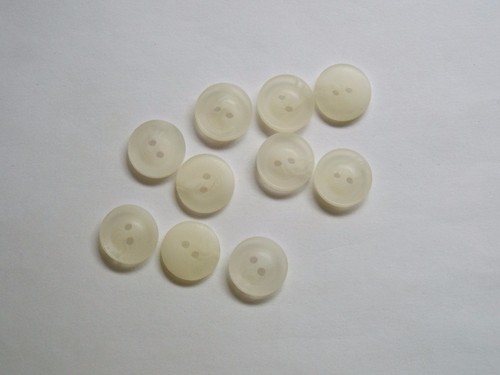 10pc 12mm Ivory Cream White Mock Horn Suit Shirt Cardigan Knitwear Button 4456