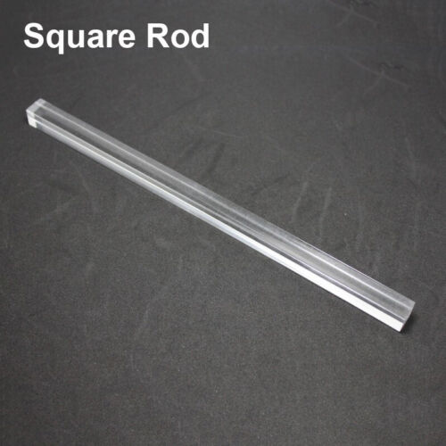 Details about  / Clear Plastic Acrylic Round Rod Square Rod Bar Circular Bar 100//300//200mm Length