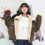 Womens Suede Jackets Thicken Biker Coats Casual Loose Fit Fur Lined Warm Outwear