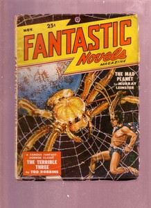 FANTASTIC-NOVELS-NOV-1948-PULP-FINLAY-SPIDER-ATTACK-CV-VG