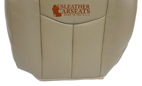 2003-2007 Chevy Silverado Driver Side Bottom Replacement Leather Seat Cover Tan