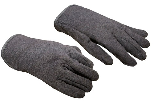 Large,... G /& F 4414L-DZ Brown Jersey Winter Work Gloves with Red Fleece Lining