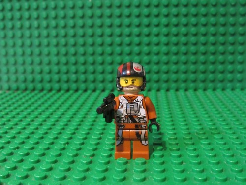 Lego Star Wars Resistance X-wing fighter Poe Dameron Minifigure 75102 minifig P7