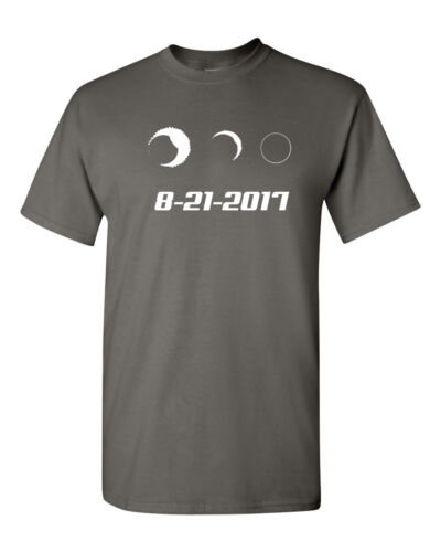 Solar Total Eclipse Moon Sun Phases August 21 2017 Men/'s Tee Shirt 1650