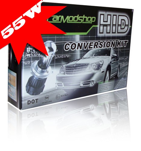 55W H1 Xenon HID Conversion Kit Slim Ballast Headlight Bulbs Pair For Proton