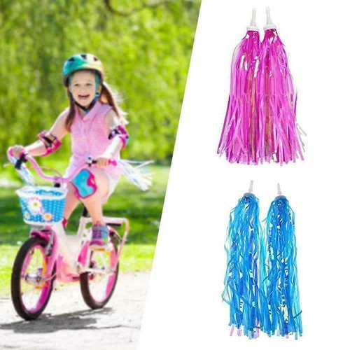 Riband Decor V9K8 Kid Bicycle Ribbon Bike Scooter Streamers Sparkle Tassel U6Y9