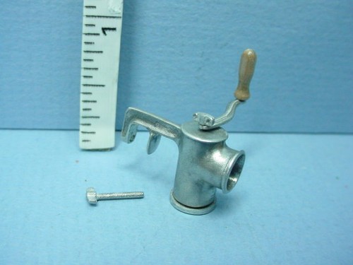 Dollhouse Miniature Meat Grinder Handcrafted Wood//Metal Jose Bolio 1//12th Scale