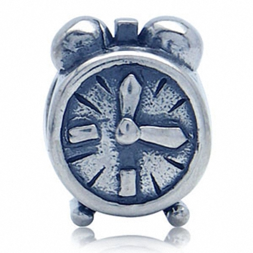 AUTH Nagara ALARM CLOCK 925 Sterling Silver European Charms Bead