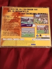 NFL 2K (Sega Dreamcast) SEGA SPORTS Disc & Manual Very Good D 91