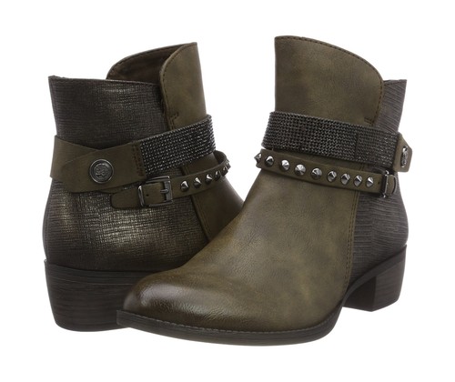 Marco Tozzi Chaussures Femme 2-2-25306-31 728 Bottines Vert Kaki A.C. 728 UK 6