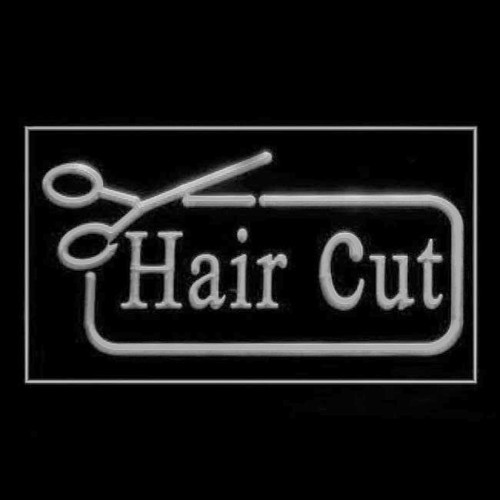 160121 Hair Cut Scissor Smart Salon Hairdresser Beauty Curl Comb LED LIGHT Sign