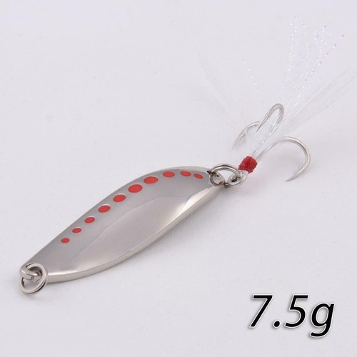 Metall Angeln Köder Spinner Haken Harte Kunstköder Wire Bait Bass Barsch Ne U9R3