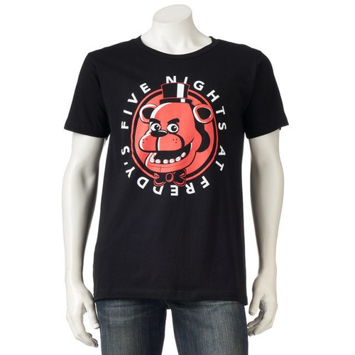 Mens Five Nights at Freddy/'s Black /& Red T Shirt NEW Size Med or Large or XL NWT