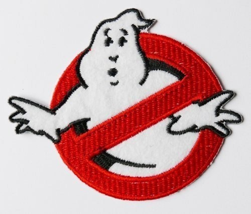 Sew-on Iron-on Embroidered Patch Ghostbuster Badge Fancy Dress Ghost Buster