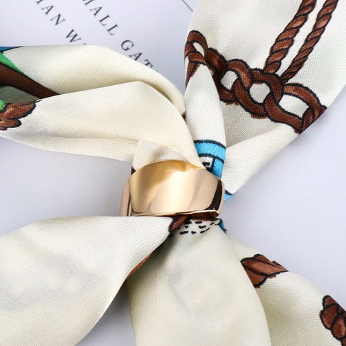 Flower Print Tie Band Pearl necklace Vintage Scarf Neckerchief Head-Neck Tie