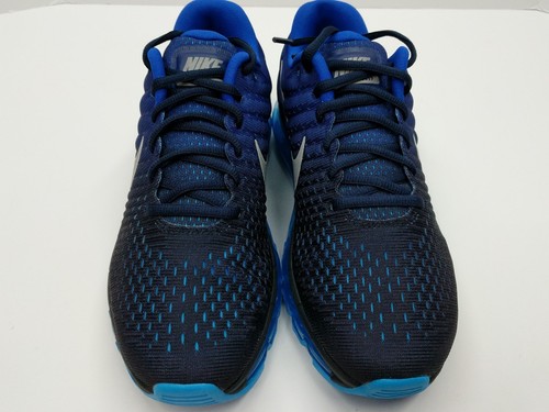 Nike Air Max 2017 Mens Obsidian Blue Black Running Training Shoes 849559-400 NIB