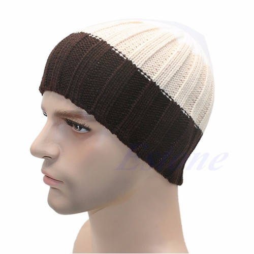 Fashion Women/'s Men/'s Hat Unisex Warm Winter Knit Cap Hip-hop Beanie Hats Black