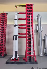 1/400 1/200 Scale Launching Tower Frame Model 3D Build Painted for NASA Saturn V