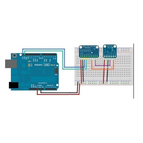 ADS1115 16 Bit 16 Byte 4 Kanal I2C IIC Analog-zu-Digital-ADC PGA-Konverter D7P1