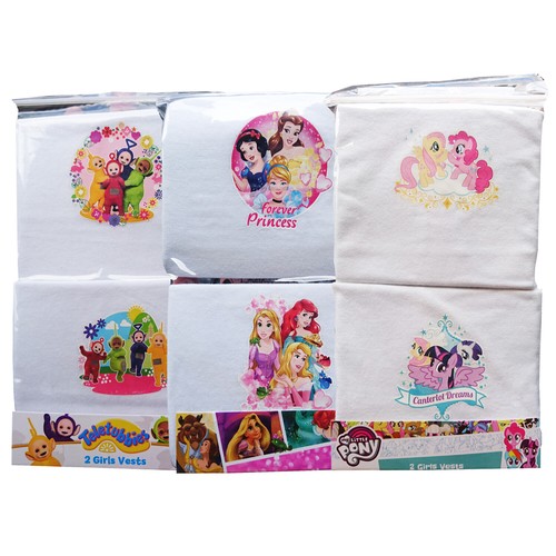 18 Months - 6 Years i-Smalls Unisex Kids Character Underwear Vests Pack of 2