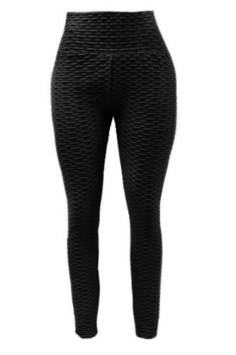 Damen Anti-Cellulite Leggings Sport Hose Kompression Fitness Hohe Taille YG-14