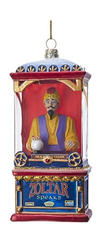 Adler 5.5/" Zoltar in Fortune Telling Machine Glass Ornament Kurt S