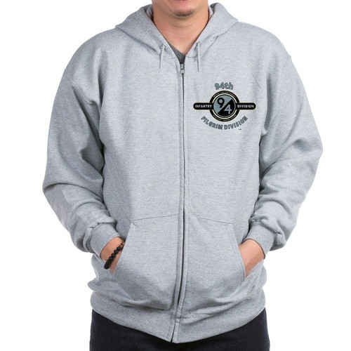 95TH INFANTRY DIVISION WW II/"IRON MEN OF METZ/"CAMPAIGN LEFT CHEST ZIPPER HOODIE