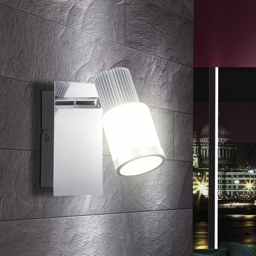DEL Mur Spot Projecteur Cage d/'Escalier Couloir Vestibule éclairage Chrome Lampe