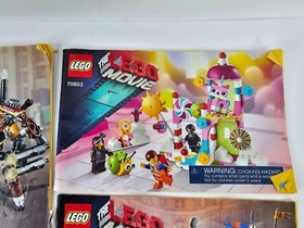 LEGO MOVIE LOT OF 6 INSTRUCTION MANUALS ONLY - 70806, 70823, 70807, 70803
