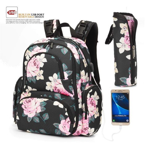 Best Baby Diaper Backpack Bag With Insulated Pockets Water Resistant Baby Bag