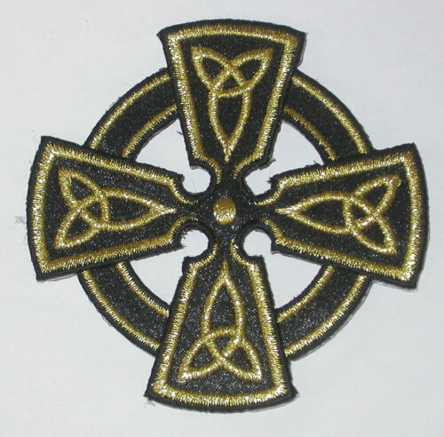 Celtic Cross Symbol Iron on Applique x 1 various colours