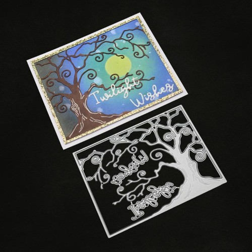 Wishing Tree Cutting Dies Stencil Scrapbooking DIY Paper Card Embossing Craft