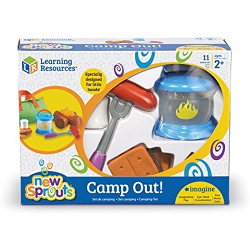 Basic /& Life Skills Toys Learning Resources New Sprouts Camp Out 11 Pieces