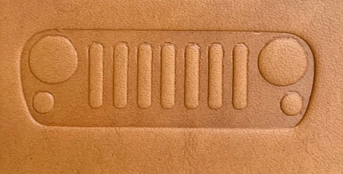 Delrin 2/" Jeep Grille Leather Embossing Stamp Clicker Stamp CJ JK TJ YJ XJ