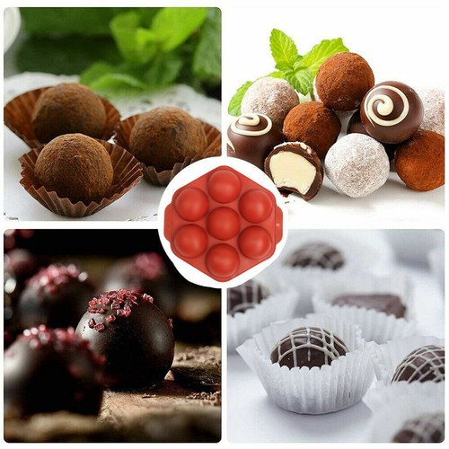 7 Cups Silicone Mold Hot Chocolate Bomb Cake Baking Mould Jelly Dome Mousse Tray