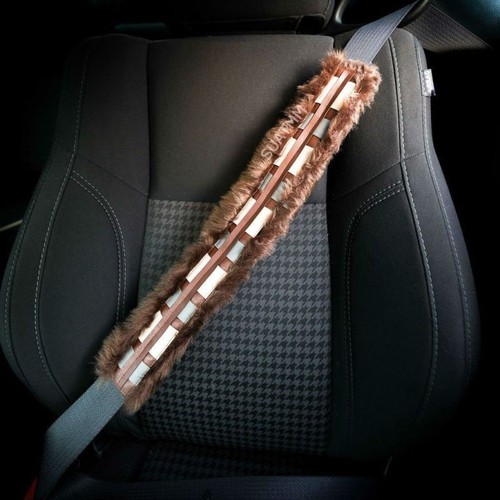 Star Wars Chewbacca Furry Cover Pad Car Seatbelt Shoulder Guitar Backpack Bag