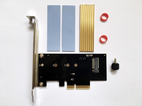Heatsink for M.2 NVMe 2280 SM951 SM961 960PRO SSD M Key PCIe 3.0 Adapter Card