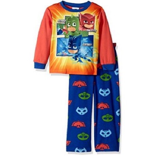 2 T PJ Masques 2-Pièce en polaire chaude bébé Confortable Pyjama-Bleu