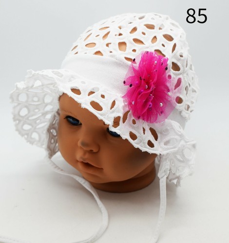 Baby Girls Hat Summer Beanie Tie Up Cap Sun Protection Bonnet Beach Hat